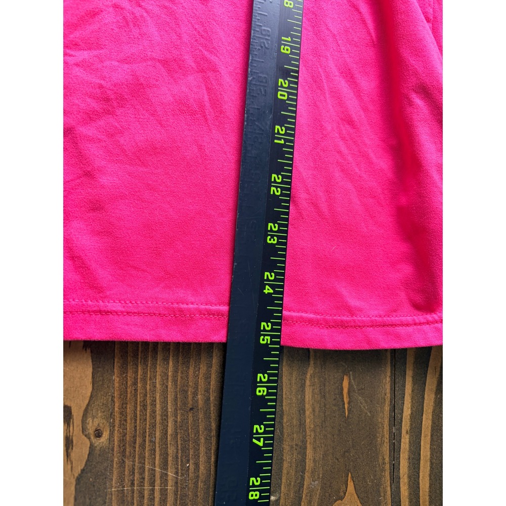 Straight Down Golf Pullover Womens M Pink Quarter Zip Steer Skull Long Sleeve - Picture 7 of 7